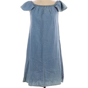 J. Crew Factory chambray flutter sleeve dress